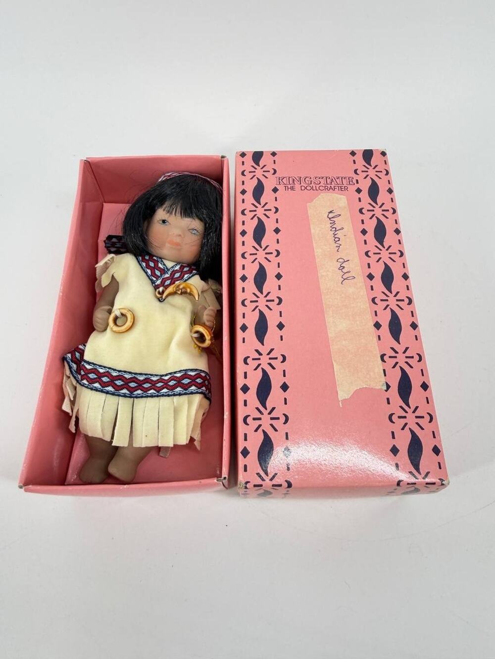 Kingstate The Dollcrafter Native American Girl Doll Taiwan 2560 Original Box